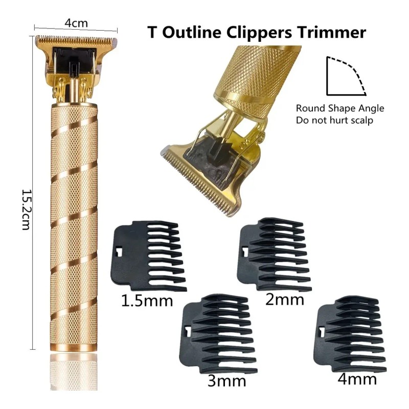 Máquina Cortar Cabello Goldseaside Pro Clippers Trimm