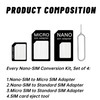 FirSea 2 Sets SIM Card Adapter Kit Includes Nano Sim