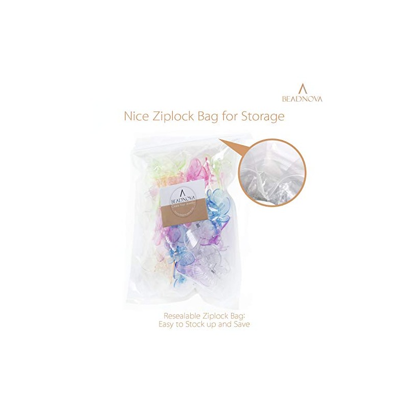 BEADNOVA Butterfly Orchid Support Clips - 30 Pack in Mixed