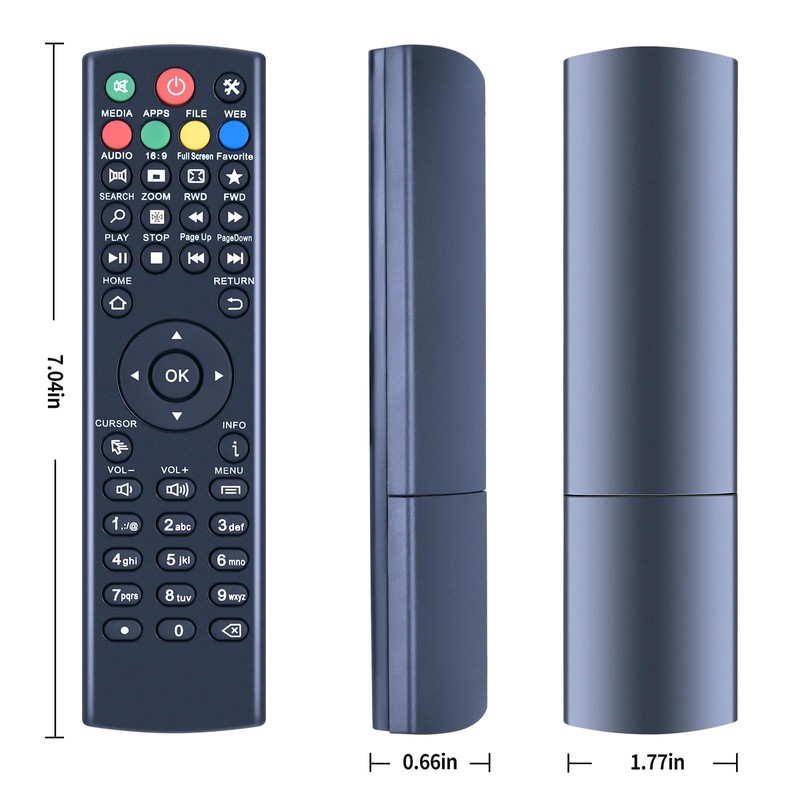 RYQIF Replacement Remote Control Intended for Superbox Without Voice, for