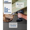 vikofan Face Mount 2x6 Joist Hangers with Galvanized Finish for