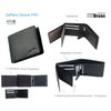 orso Bruno original Men's Wallet Black Leather RFID Men's Wallet