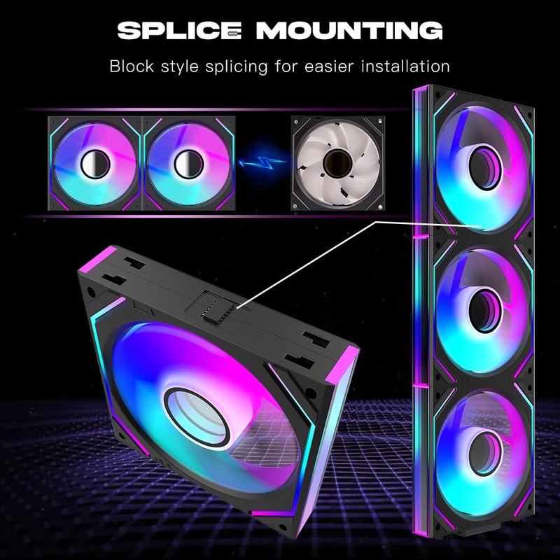 Jungle Leopard PC Fan JM-V2 120 Infinity Mirror Module Daisy-Chain