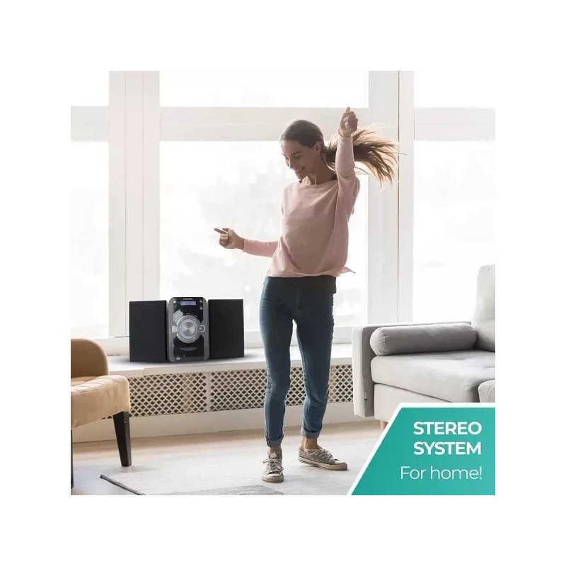 PHILCO Mini Stereo Shelf System with Bluetooth, CD Player, FM