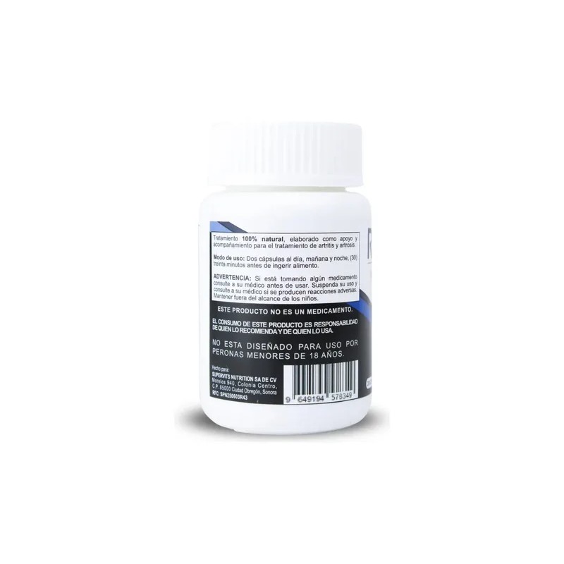 Supervits Suplemento Reulex Msm Y Colageno 20 Capsulas Sin Sabor