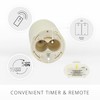 Luminara Outdoor Flameless LED Ivory Candle Melted Edge 3.75" x