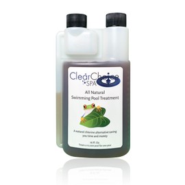 Clear Choice Spa Natural Enzyme Swimming Pool Treatment – Pool Cleaner - Treats 10,000 Gallons for One Year - Easy to Switch Over.