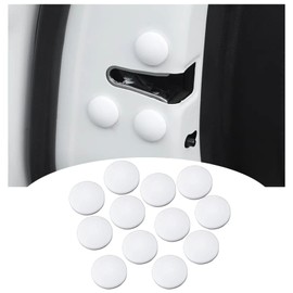 BAIYIUER [12 Pieces, White] Honda New N-Box & Custom (NBOX Custom) "JF4 JF3" (H29.9~)/Honda N-ONE JG3 Series JG4 Series R2.11~ Compatible Car Door Screw Cover Protective Cover Cap Screws Concealed