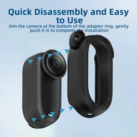 MEMELOKA Hülle für Insta 360/Insta GO3S/Insta GO3, Anti-Kratzer und Stoßfeste Weiche TPU Schutzhülle für Insta 360/Insta GO3S/Insta GO3, Schwarz