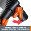 WORX WG505 Trivac 12 Amp 3-in-1 Electric Leaf Blower/Leaf Vacuum/Mulcher,