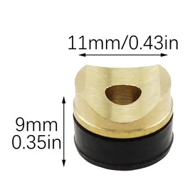 RLECS 4PCS 11x9mm Airless Sprayer Nozzle Brass Crescent Pad Sheet Gun Nozzle Accessories Sealing Nozzle Gaskets