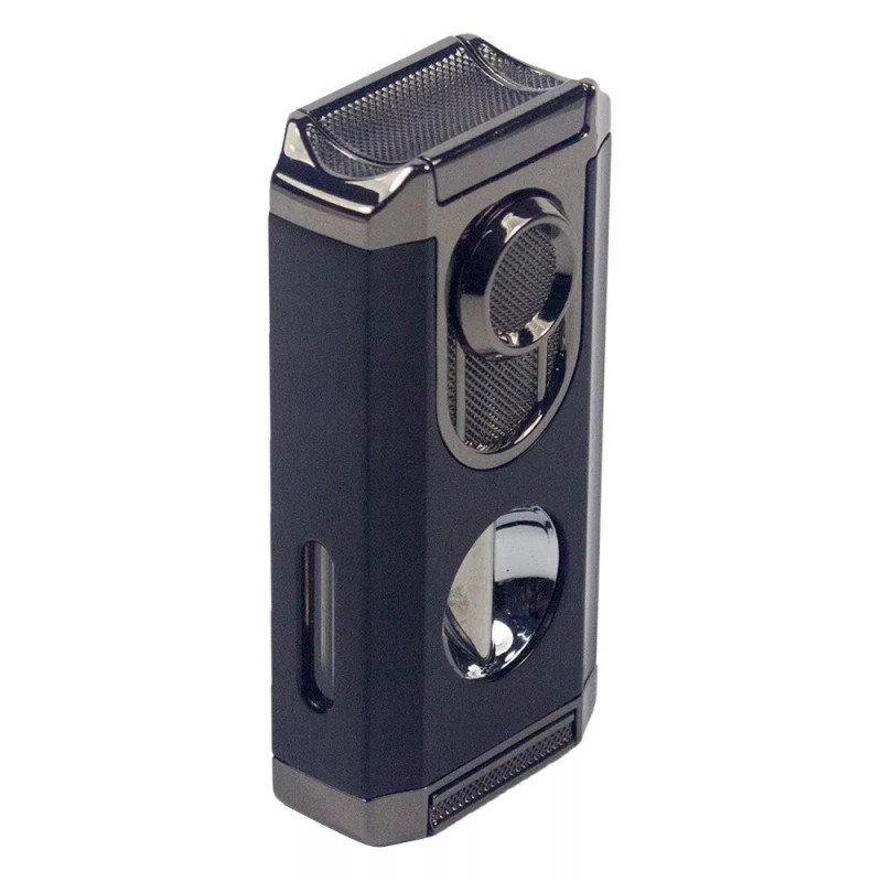 Triple Flame Cigar Torch Lighter with Cigar Punch Cutter Father