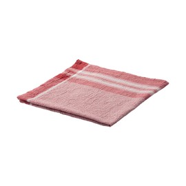 MUJI MC0ZLA3A Indian Cotton Fine Count, Multi Cross/Checked, Red, Approx. 19.7 x 19.7 inches (50 x 50 cm)