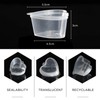 ICYANG 50-Pack Heart Shaped Jello Shot Cups, 1.5 Oz Clear