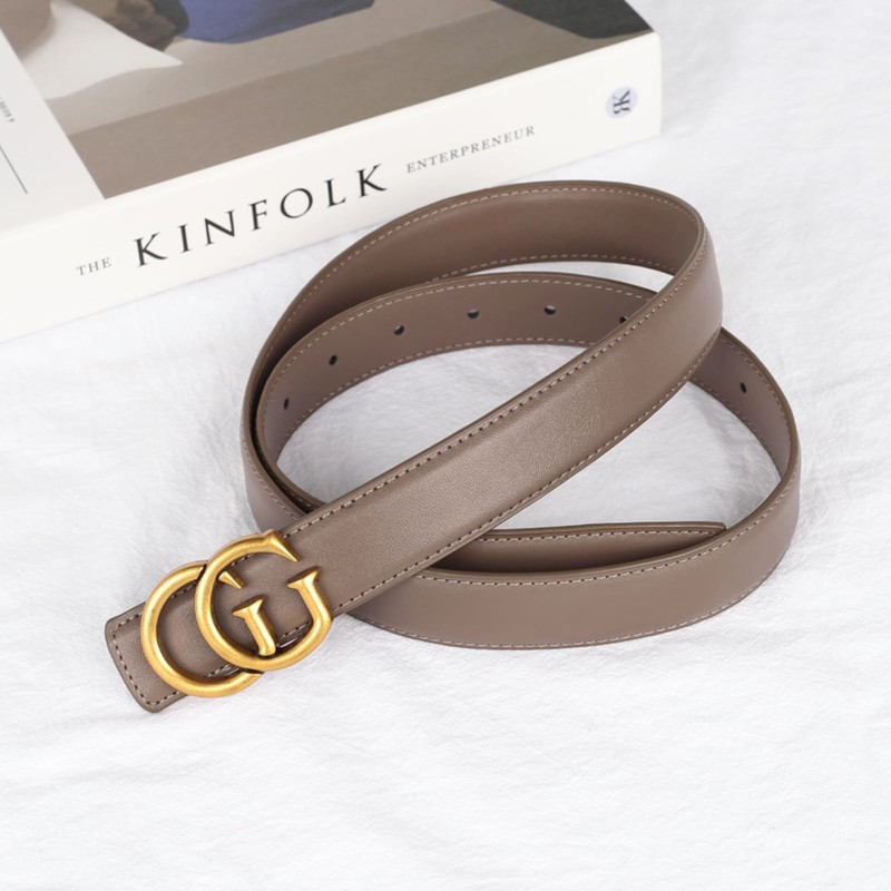 Aurolran Women's Leather Belt with Buckle - Ideal for Dresses,