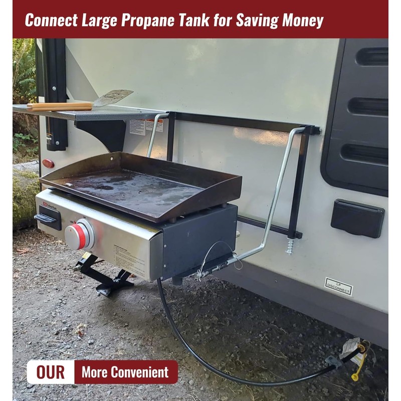 CALPOSE 15 FT RV Propane Quick Connect Hose for RV
