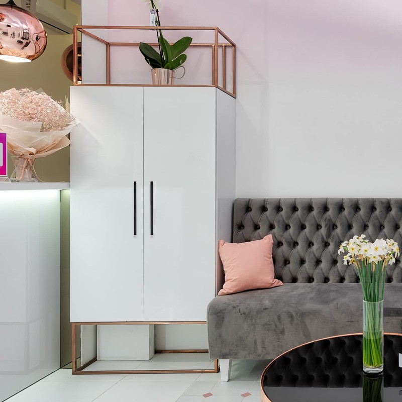 Ravinte 30 Pack Square Cabinet Pulls 10 Inch Black Kitchen