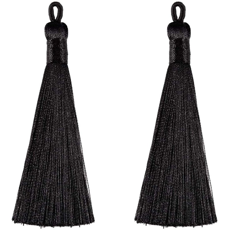 20 Pcs Glossy Material Tassel Craft Accessories Parts Curtain Tassel