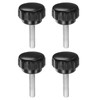 sourcing map 4pcs Knurled Clamping Knobs M6 x 20mm Metric