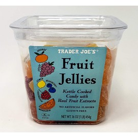 Trader Joes Fruit Jellies Gluten Free - Pack of 3 Tubs - 16 oz per Tub