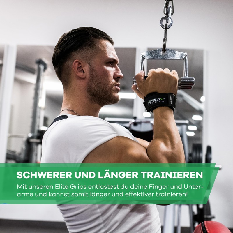 Netrox Sports® - Hyper Grips Lifting Straps for Weightlifting, Bodybuilding,