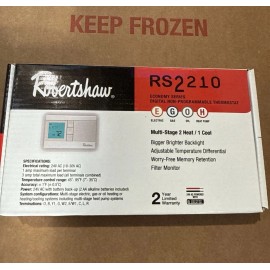 Robertshaw New Robertshaw RS2210 Digital Non-Programmable Thermostat Multi (2 Heat/1 Cool)