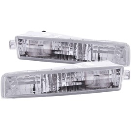 Anzo USA 511012 Honda Prelude Chrome Euro w/Amber Reflector Bumper Light Assembly - (Sold in Pairs)