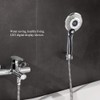 LED Shower Head, Rain Shower, 3 Colours, Colour Changing, Temperature