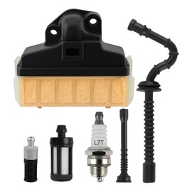Carbhub 1123-120-1651 Air Filter Spark Plug Fuel/Oil Line Filter for STIHL 023 025 MS210 MS230 MS250 Chainsaw with 0000-350-3500 Fuel Filter 1123-358-7703 Fuel Hose Line