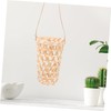 Mipcase 2Pcs Bamboo Woven Hanging Flower Planter Baskets with Burlap