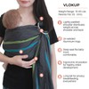 Vlokup Ring Sling Baby Carrier, Soft Linen Cotton Baby Sling