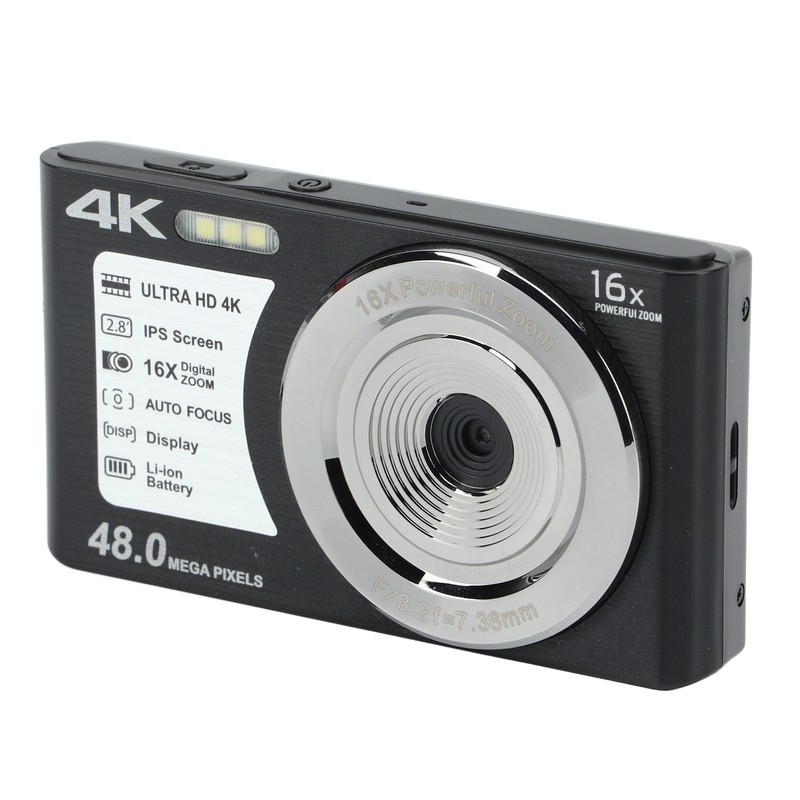 4K Digital Camera 48MP 2.8 Inch 16X Digital Zoom Portable