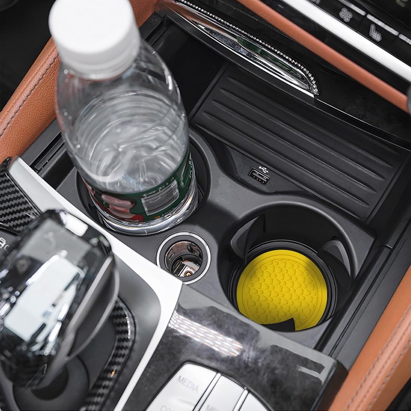Mandark 4PCS Car Cup Holder Coasters, 2.75 Inch Non-Slip Insert