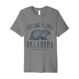 ROLLING PLAINS BADGER OKLAHOMA WILDLIFE Premium T-Shirt