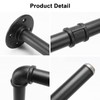 Jeasor Industrial Iron Pipe Clothes Hanging Bar DIY Wall-Mounted Garment