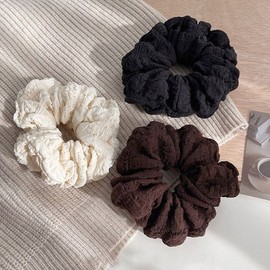 Vintage ruffled scrunchie scrunchie hair tie updo hair clip / 빈티지주름곱창끈 곱창 머리끈 올림 머리 헤어 집게