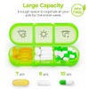 Weekly Pill Organizer 3 Times A Day, Portable 7 Day