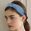 Norbiariz 6 Pack Blue Wide Headbands Knot Headdresses Hair Accessories