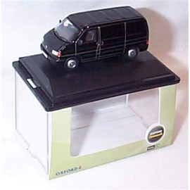 Oxford Volkswagen T4 Van Black vehicle 1:76 railway scale diecast model