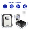 BRILLIRARE Key Lock Box, Waterproof Combination Lockbox Wall Mount 4