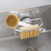 TAILI Sponge Holder with Suction Cup, Removable Sink Organiser -