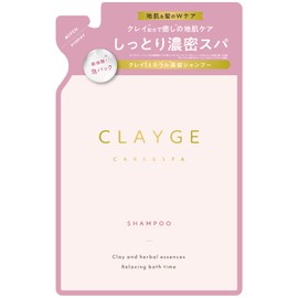 CLAYGE Shampoo M, Moist & White Jasmine & Musk Scent, Refill, 13.5 fl oz (400 ml) (x1), Single Item