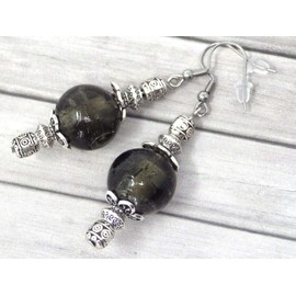 Thurcolas Earrings from the Venezia range in brown Murano glass beads