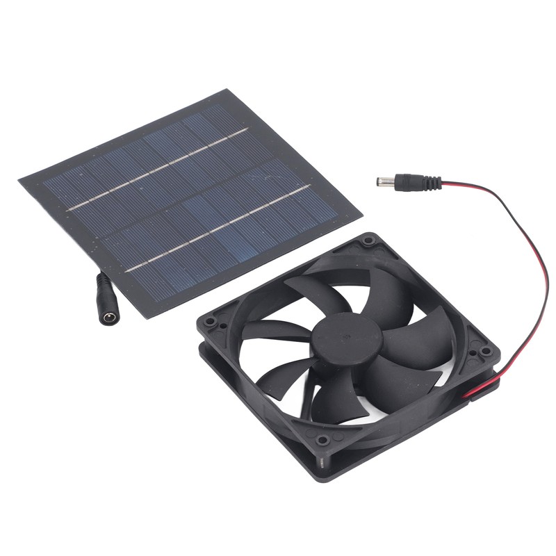 Solar Panel Fan Kit 20W IP65 Waterproof for Outside Small