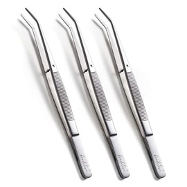 Juego de pinzas Beaditive para máquina de coser de 6 pulgadas (10 piezas) puntas dobladas dentadas | Grado profesional, alta precisión | Acero inoxidable
