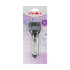 Metaltex Ceranfeld-und Fensterschaber, Edelstahl, Silber, 4,5 x 12,5 cm