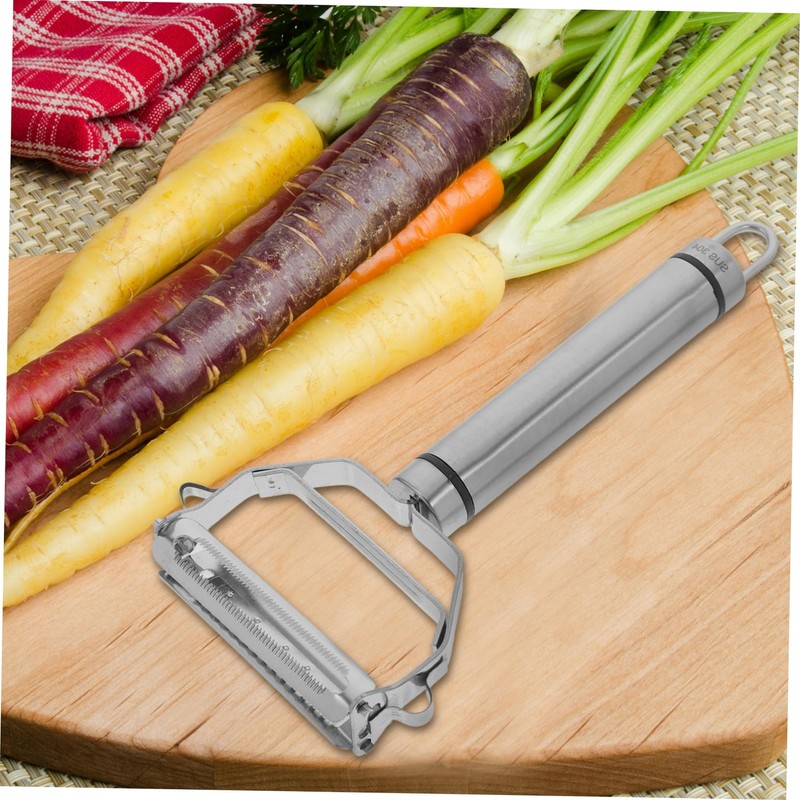 Alipis Dual Sided Peelers Shredder 3-in- Tool Carrot Peeler Cabbage