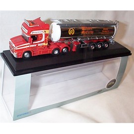 Oxford Scania T cab Cylindrical Tanker Wilson McCurdy lorry 1.76 scale diecast model