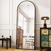 HARRITPURE 64"x21" Arched Full Length Mirror Free Standing Leaning Wall-Mounted