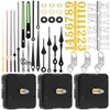 Keadic 6 Pack High Torque Long Shaft Clock Movement Assortment